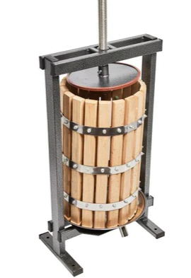 Set Zdrobitor struguri cu desciorchinator Micul Fermier, 300kg/Ora, 20L + Teasc Lemn Vilen 25L [8]