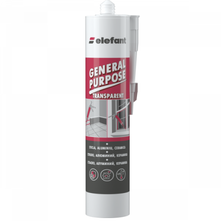 Piese de schimb - Silicon ELEFANT GENERAL PURPOSE, 280ml, Transparent