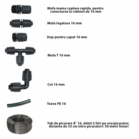 Sistem de irigare prin picurare 300 mp [2]