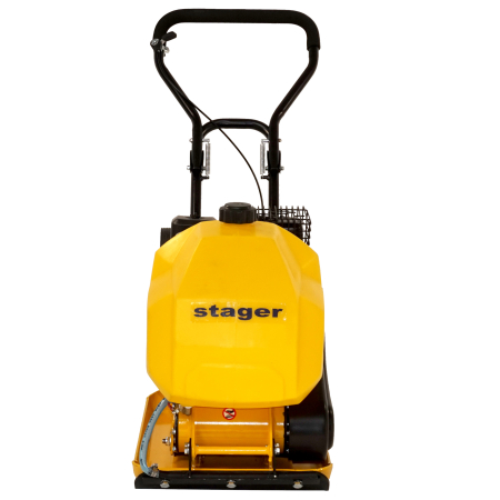 Stager PCB90 Placa compactoare usoara, Loncin G200F benzina, rezervor apa, roti, covor silicon [1]