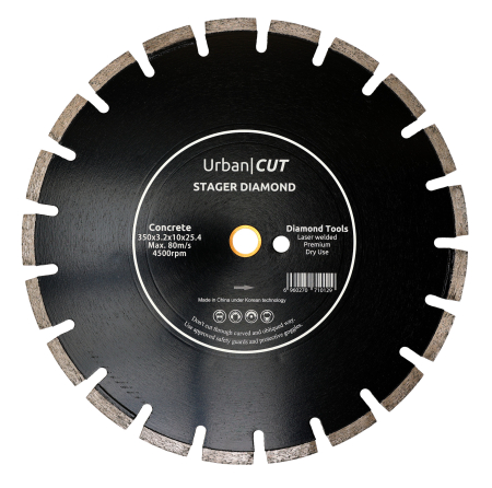 Discuri diamantate - Stager URBAN CUT Disc diamantat 350x3.2x10x25.4-P pentru beton/asfalt