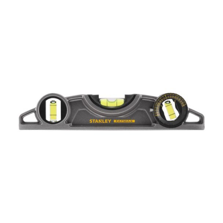 Stanley 0-43-609 Nivela magnetica Fatmax Torpedo, aluminiu, 250 mm, 3 fiole [1]