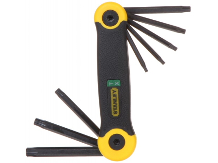 Imbusi - Stanley 2-69-266 Set 8 Chei Torx pliabile in carcasa T9/10/15/20/25/27/30/40