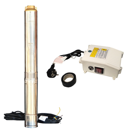 Taifu 4STM4-12 Pompa submersibila, 1100W, apa curata, 67L/min, 12 etaje, Hmax 96m, cablu 15m [1]