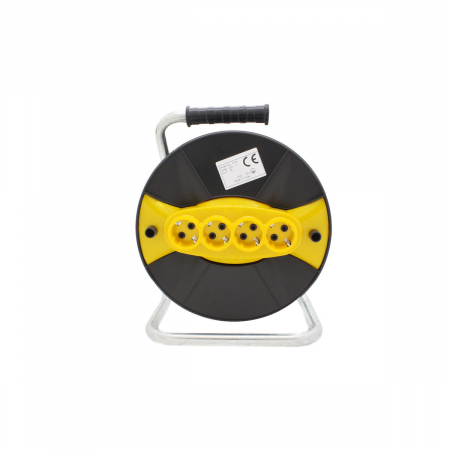 Scule de mana - Tambur pentru rulat cablul electric cu priza GF-1694
