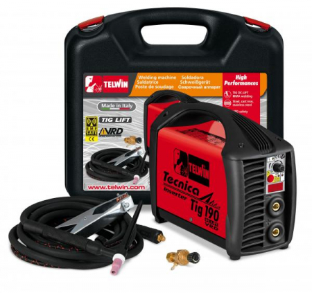 Aparate de sudura cu baghete si argon (tip TIG/WIG) - 816220 Tecnica Tig 190 DC-LIFT VRD - APARAT DE SUDURA TELWIN tip INVERTOR