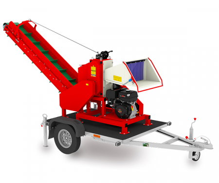 Tocatoare crengi - Tocator de crengi AM-120-BD-K cu banda de transportare