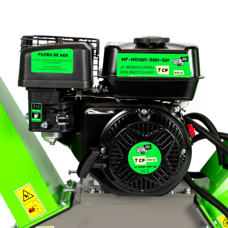 Tocator de crengi Micul Fermier, motor benzina 7 CP, 100 mm diametru maxim de taiere, pentru rumegus [14]