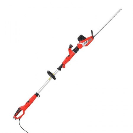 Teasc struguri - Trimmer electric pentru gard viu Hecht 675, 750 W, maner telescopic, lungime lama 51 cm
