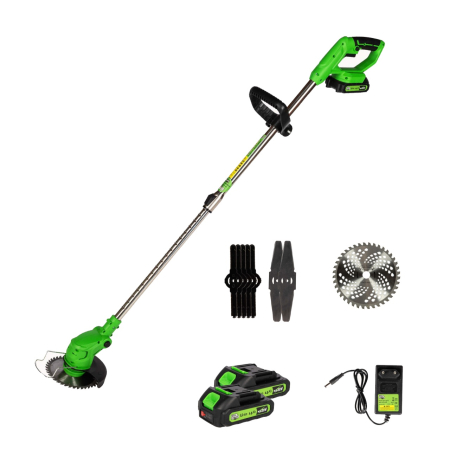 Gradina  - Trimmer (Motocoasa) electric Micul Fermier 20V, 2 acumulatori 1.5Ah