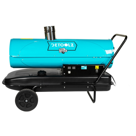 Tun de caldura Detoolz 30 kW, cos evacuare, combustibil motorina, capacitate rezervor 55L, cu roti [2]