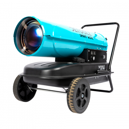 Tun de caldura pe motorina Detoolz, 30kW, 35L, cu roti de transport [15]