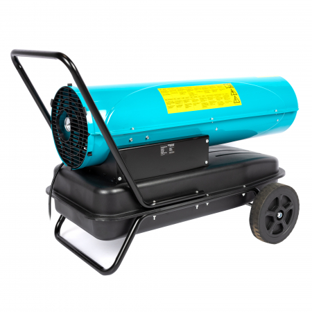 Tun de caldura pe motorina Detoolz, 30kW, 35L, cu roti de transport [8]