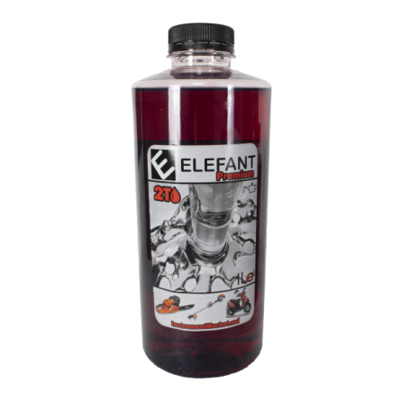 Accesorii drujbe - Ulei rosu amestec ELEFANT, motoare 2 Timpi, 1L, 30 ml/l