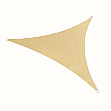 Umbrare/prelate soare - Umbrar/prelata de soare triunghi din PE, MESTERINO PE180030303 3 m X 3 m X 3 m, densitate 180g/mp, culoare bej, protectie UV