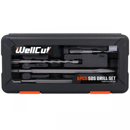WC-SDS6 Wellcut HAMMER DRILL BIT SET 6 pcs [4]
