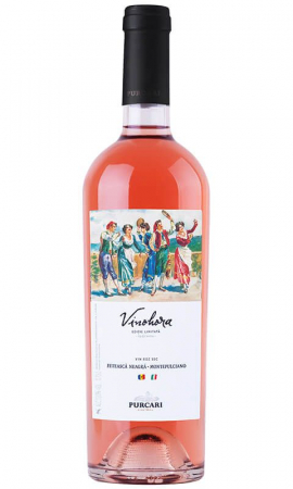 Crama Purcari - VINOHORA Fetească Neagră Montepulciano Rose Desprevin.ro
