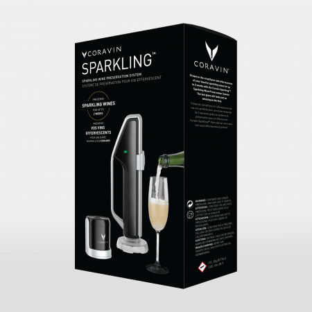 Sistem de conservare a vinului spumant CORAVIN® - Black/Silver [5]