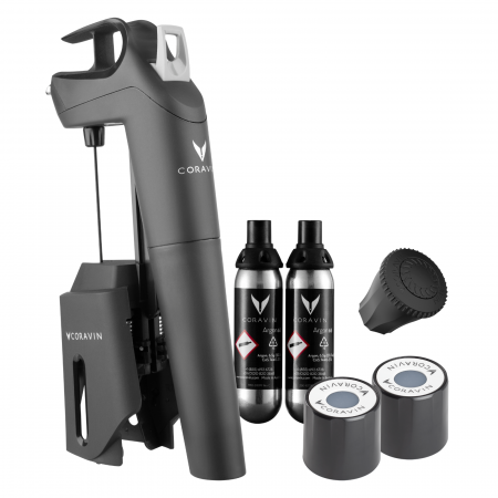 Produse - Sistem de conservare a vinului CORAVIN® Timeless Three Plus - Negru