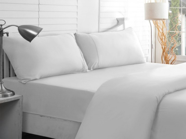 Lenjerie De Pat Damasc H-Line Alb 2 Persoane [2]