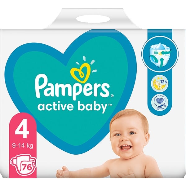 Pampers Active Baby Nr 4 (76 Bucati) [1]