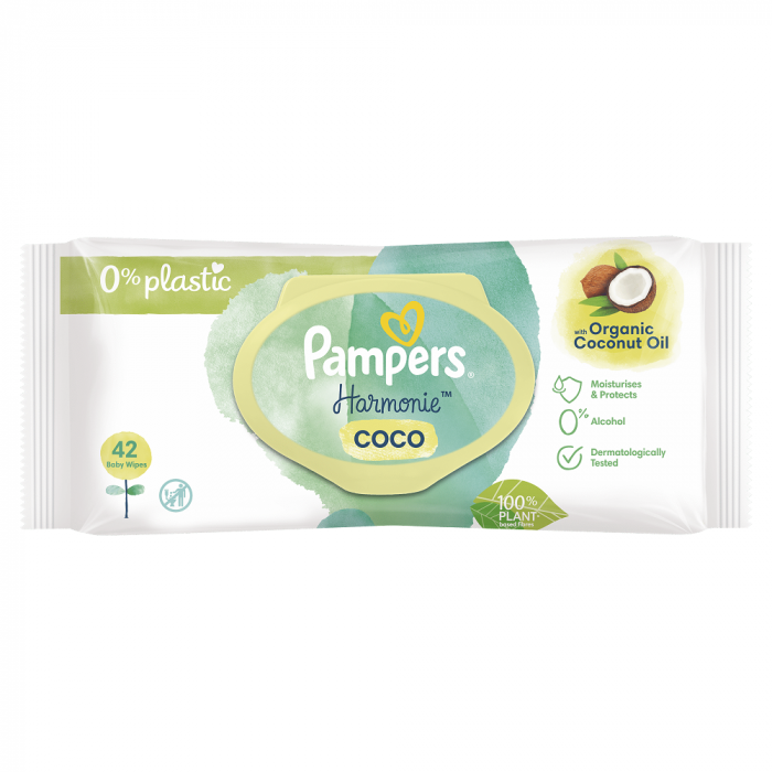 Pampers Harmonie Coco Servetele Umede, 42 bucati [2]