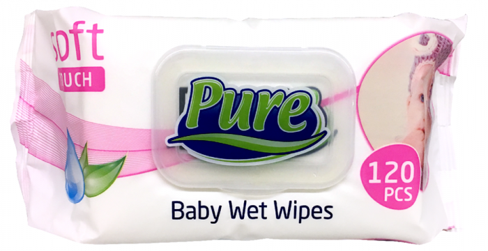 Pure Baby Soft Touch Servetele Umede, 120 bucati [2]