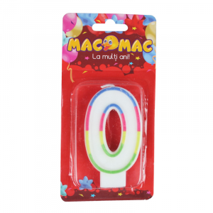 Utile - Mac-Mac Lumanare Aniversara Cifra 0