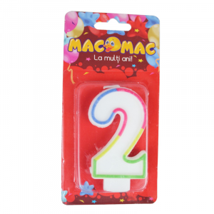 Utile - Mac-Mac Lumanare Aniversara Cifra 2