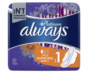 Absorbante & Tampoane - Always Ultra Platinum 8 Bucati