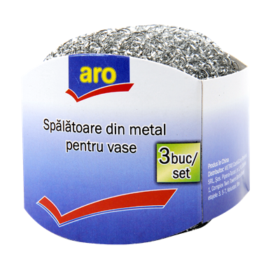 Produse Pentru Bucatarie - Aro Spalatoare Metal Pachet 4 set x 3 bucati