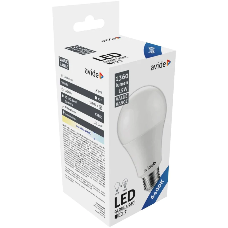 Becuri LED - Entac Bec Led E27 15w Lumina Rece