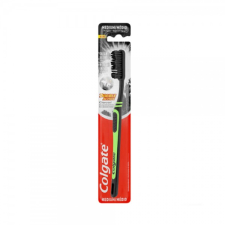 Ingrijire Personala - Colgate Perie Dinti Double Action Charcoal Medium