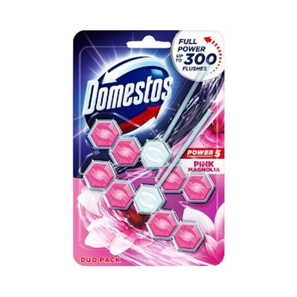 Domestos Power5 Odorizant Toaleta 2 x 55g Magnolia [0]