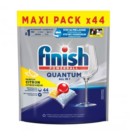 Curatenie si Ingrijire Casa - Finish Powerball Quantum All In 1 Lemon 44 tablete