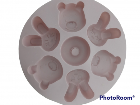 Forma De Silicon Pentru Prajituri Cu  Iepurasi [1]