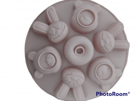 Utile - Forma De Silicon Pentru Prajituri Cu  Iepurasi