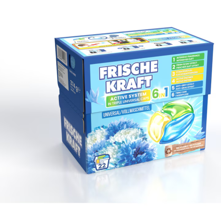 Detergenti Rufe si Ingrijire Textile - Frische Kraft Detergent rufe automat capsule, Universal, 6in1, 22 capsule