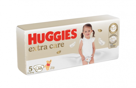 Ingrijire Bebelusi - Huggies Extra Care Scutece Nr. 5, 15-22 kg, 50 bucati