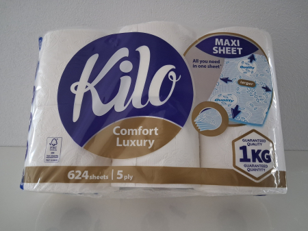 Ingrijire Adulti - Kilo Hartie igienica, 5 straturi, 6 role