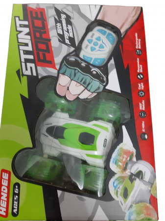 Jucarii - Masina cu telecomanda RC pentru copii,2.4Ghz, masinuta Stunt Force de cascadorie, de drift cu rotire la 360 grade, cu lumini