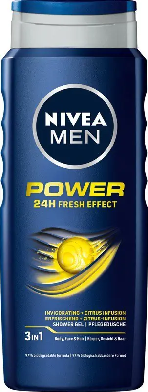 Ingrijire Personala - Nivea Gel De Dus Power 24H Fresh Effect  3in1 500ml