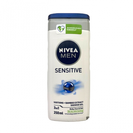 Cosmetice si Ingrijire Personala - Nivea Gel Dus Men Sensitive 3In1  250ml