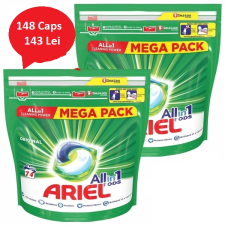 Pachet Ariel All In One Power 148 Capsule [0]