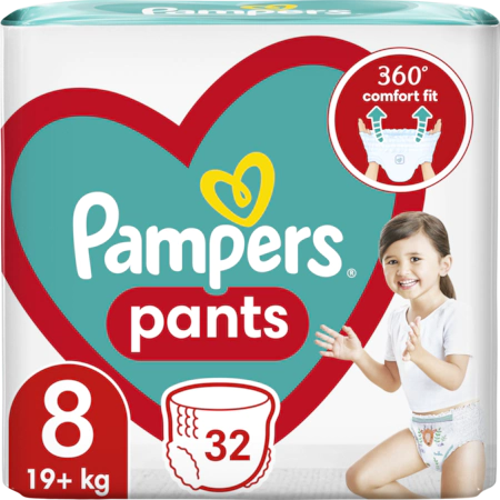 Ingrijire Bebelusi - Pampers Pants Scutece Chilotel Nr. 8, 19kg+, 32 bucati