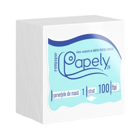 Articole Menaj si Accesorii pentru Casa - Papely Servetele De Masa Albe 24 x 24 ,1Str 100 Buc