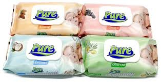 Ingrijire Bebelusi - Pure Baby Premium Servetele Umede, 64 bucati