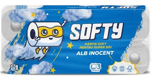 Softy Hartie Igienica Alb Inocent  3Str 10 Role [2]