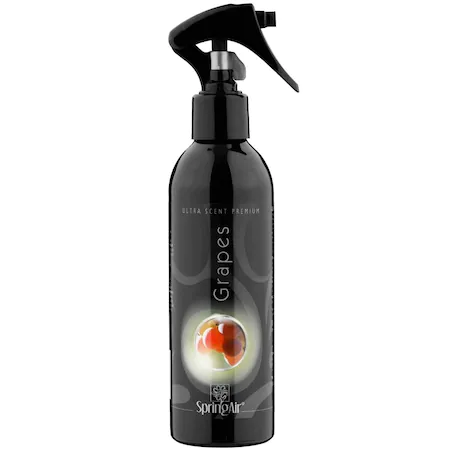 Odorizant Camera Profesional - Spring Air Ultra Scent Premium Grapes Odorizant pentru Textile si Ambient, 200ml