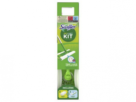 Swiffer Sweeper Kit Mop cu Rezerve Umede si Uscate [2]